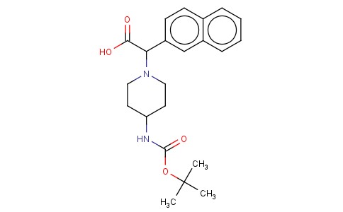 (4-BOC-AMINO-PIPERIDIN-1-YL)-NAPHTHALEN-2-YL-ACETIC ACID